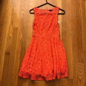 Orange Floral Dress